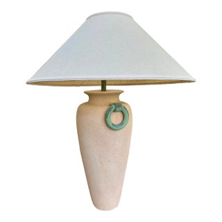 Vintage Extra Tall Postmodern Ceramic Texture Lamp For Sale
