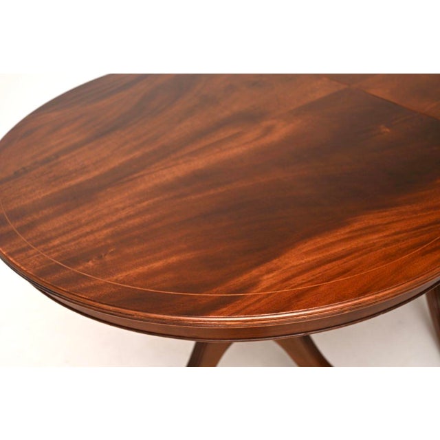 Antique Regency Extending Dining Table, 1950 For Sale - Image 9 of 11