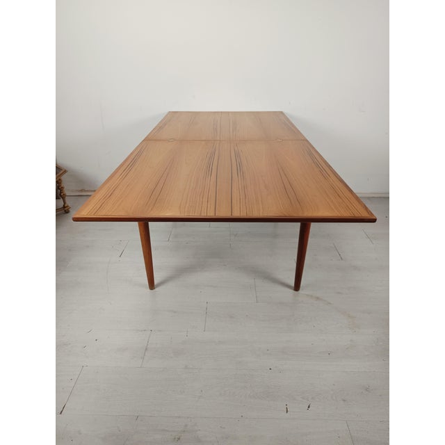 Scandinavian Extendable Square Teak Table, 1960s For Sale - Image 8 of 18
