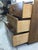 Mid Century Campaign Style Three Drawer Dresser With Brass Hardware For Sale - Image 11 of 12