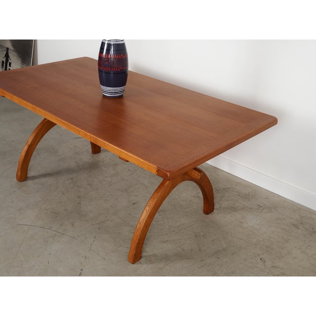 Danish Oak Table from Henning Kjaernulf, 1960s For Sale - Image 6 of 17