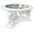 Mid 20th Century White Elephant Sculptural Coffee Table With Faux Shagreen Top Trim For Sale - Image 5 of 7