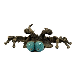Vintage Richard Marshall Stoneware Flying Woo Creature 1981 For Sale