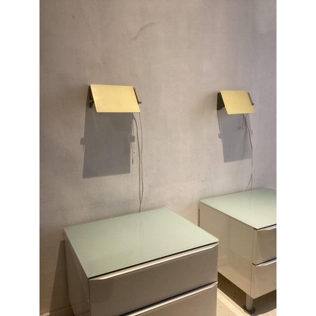 Anvia Metal Sconces attributed to J. J. M. Hoogervorst for Anvia, 1950s, Set of 2 For Sale - Image 4 of 13