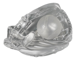 Crystal Baseball Glove Forming a Cup, 20th Century