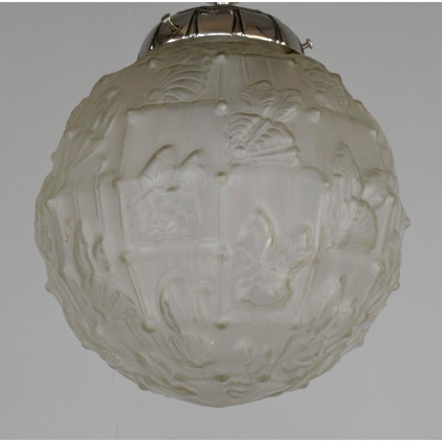 French Art Deco Semi Flush Mount by Ranc Freres 1930 France - 5 Available For Sale - Image 6 of 13