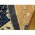 1900s Navy Blue Solid Floral Deco Antique Chinese Peking Knotted Room Size Rug For Sale - Image 10 of 10