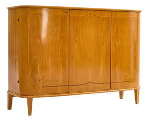 Swedish Grace Curved Cabinet, 1930s