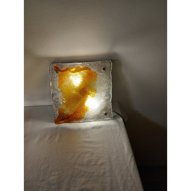 1970s Murano Glass Wall Lamps from Mazzega, 1970s, Set of 2 For Sale - Image 5 of 18
