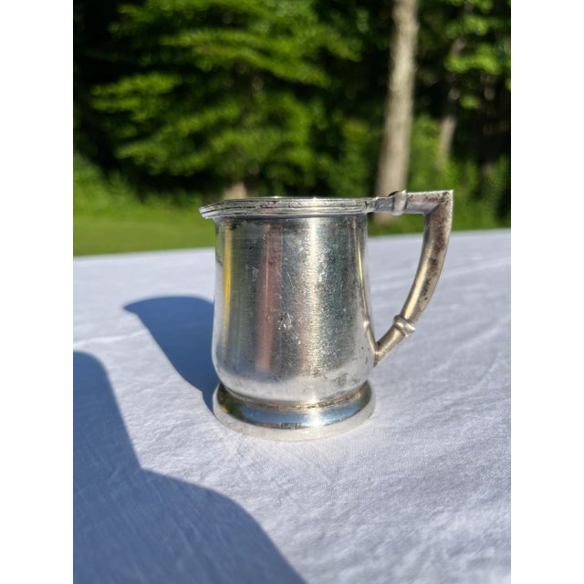 Metal Hotel Silver Creamer For Sale - Image 7 of 7