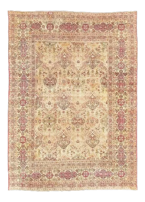 Early 20th Century Signed Antique Persian Kerman Lavar Rug - 11′3″ × 16′3″