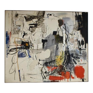1960s Untitled Abstract on Canvas by Phil Lewis For Sale