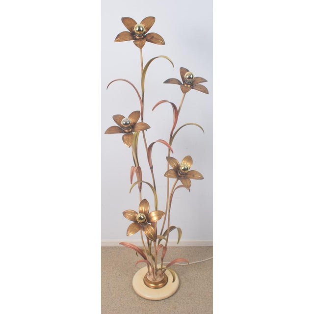 Vintage Flower Floor Light, 1970s For Sale - Image 15 of 16