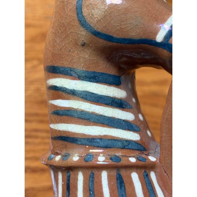 1960 Indian Handicrafts Week Terracotta Horse – Bihar Folk Art Sculpture For Sale - Image 4 of 12