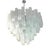 Large Venetian White Alabastro Tronchi Murano Glass Chandelier by Simoeng For Sale - Image 9 of 9