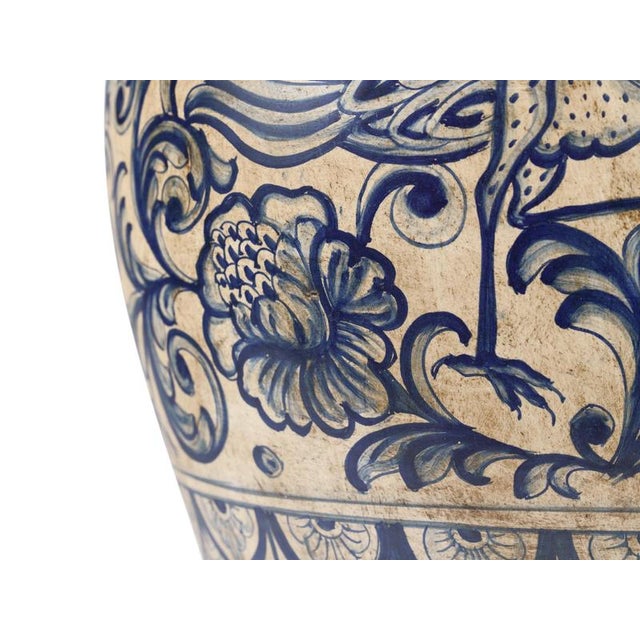Blue Peacock Heritage Vase by deBlona For Sale - Image 12 of 16