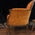 French Mid-Century Hollywood Regency Bergère Armchair in Tangerine For Sale - Image 3 of 12