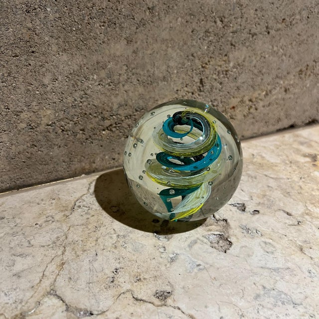 Mid-Century Modern 1970s Murano Italian Art Glass Paperweight For Sale - Image 3 of 4