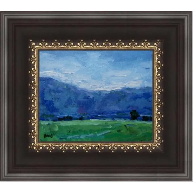 "Genoa Hills, Nevada" Contemporary Impressionist Style Landscape Original Oil Painting For Sale - Image 4 of 5