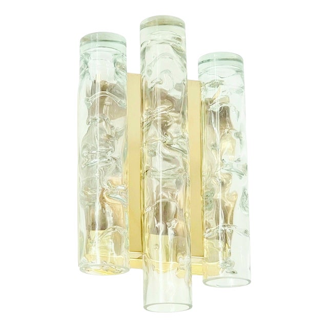 Large Mid-Century Modern Murano Glass Wall Light from Doria, Germany, 1960s For Sale