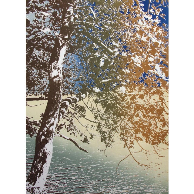 "Celebration" unframed limited edition etching on paper by Paula Crane. Hand signed, titled and numbered by the artist in...