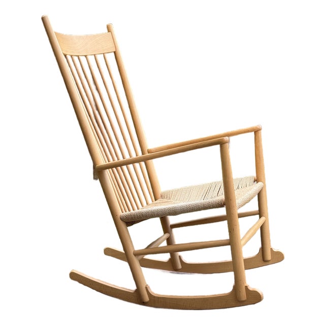 J16 Rocking Chair Attributed to Hans Wegner for FDB Mobler, 1960s - Vintage Rocking Chair - Scandinavian Rocking Chair For Sale