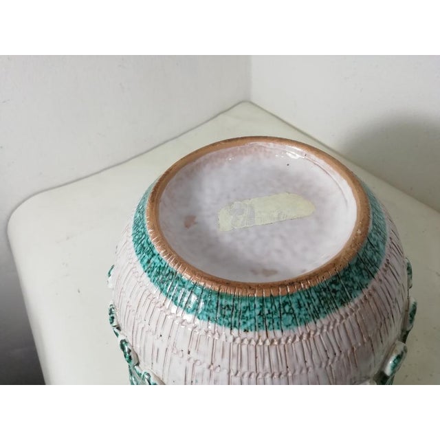 Green Ceramic Vase by Aldo Londi for Bitossi, Italy, 1960s For Sale - Image 8 of 9