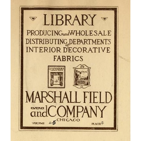 Textile Decorative Arts • Germany • 1914 Set of Five Oskar Haebler Pochoir Design Plates Ex–marshall Field & Co. For Sale - Image 7 of 7