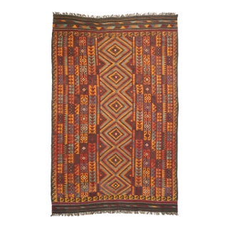 Vintage Afghan Ghalmouri Maimana Kilim Rug, 09'09 X 14'11 For Sale