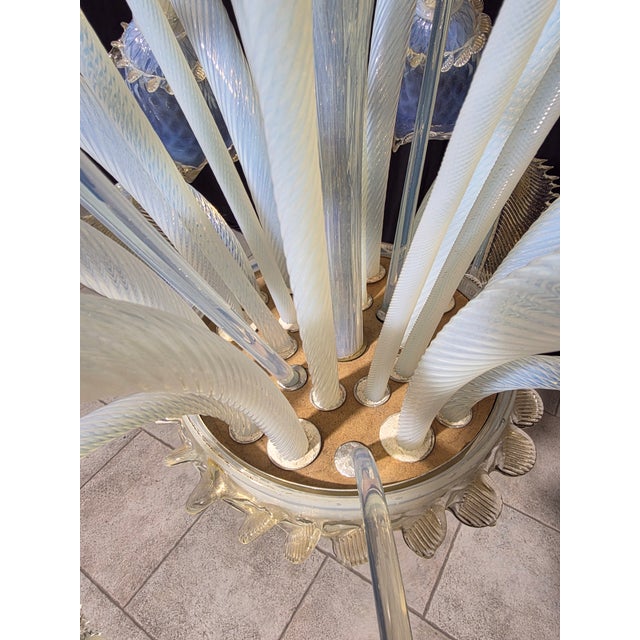 Glass Vintage Murano Chandelier, 1980s For Sale - Image 7 of 10