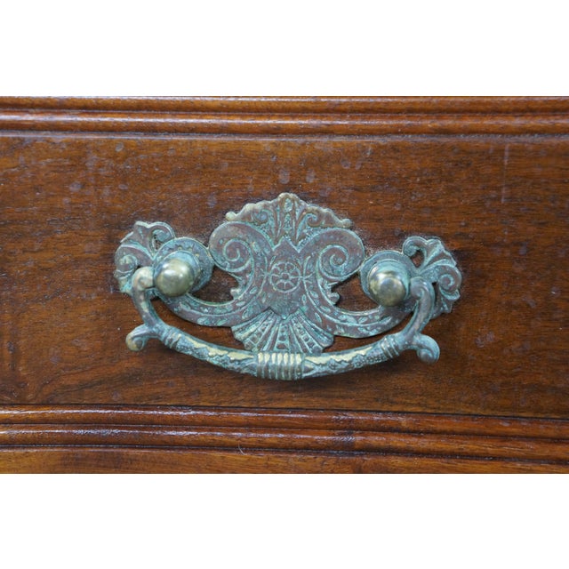 Antique Victorian Eastlake Walnut Burl Marble Washstand Chest Cabinet Stand For Sale - Image 10 of 18