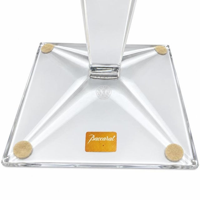 Crystal and Metal Table Lamp from Baccarat For Sale - Image 5 of 9