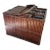Vintage Bamboo Wine Holder Picnic Basket For Sale