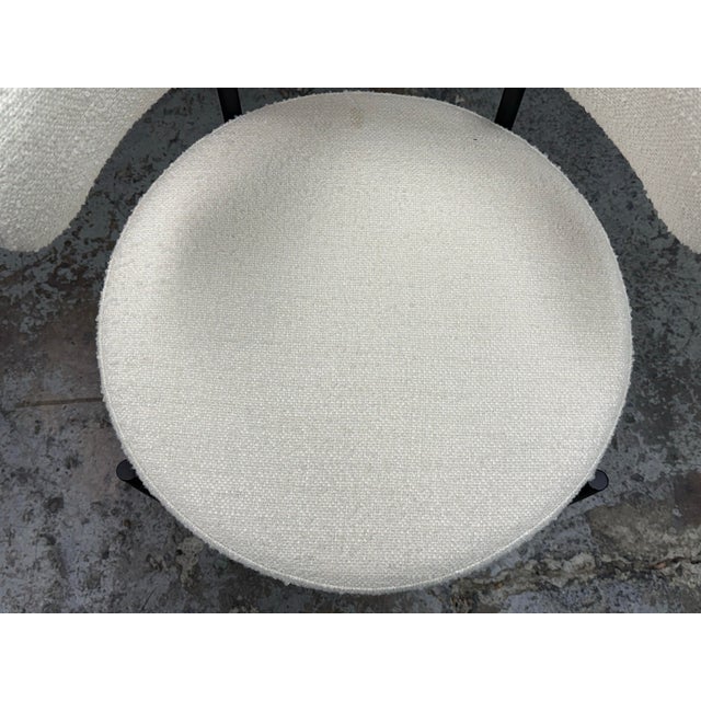 Textile Omar De Biaggio for Cb2 Inesse Dining Chairs, Set of Four For Sale - Image 7 of 12