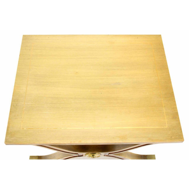 Early 20th Century 20th Century Hollywood Regency X-Base Side Table or Stool For Sale - Image 5 of 9