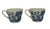 English Vintage Eit Blue Willow Pagoda Design Ironstone Tea Coffee Cups - a Pair For Sale - Image 3 of 12