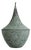 Vintage Copper Verdigris Dot Pendant Light - Medium For Sale