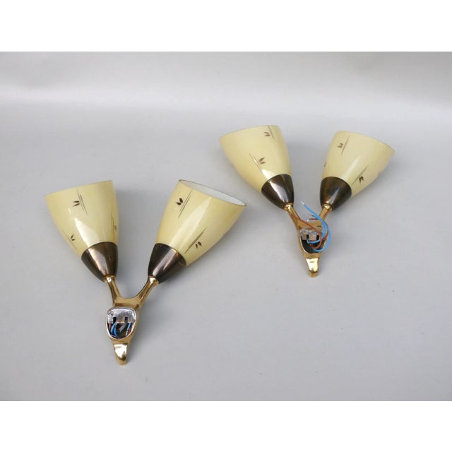 Vintage German Amorphous Wall Lights, 1950s, Set of 2 For Sale - Image 10 of 18