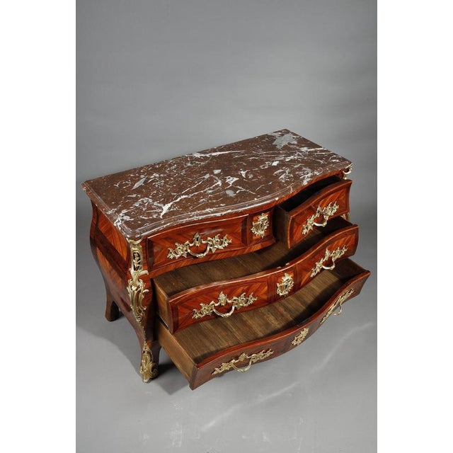 Purple Commode in Violet Wood Veneer from Lapie, 1770 For Sale - Image 8 of 18