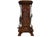 Antique French Art Nouveau Brown Majolica and Enameled Cast Iron Fireplace Tower Stove with Floral Reliefs, 1920s For Sale - Image 3 of 14