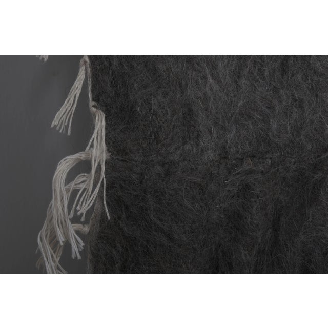 Vintage Striped Turkish Blanket Kilim Rug 10'5'' X 10'11'' For Sale - Image 9 of 13