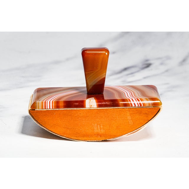 A refined relic of the Victorian writing desk, this antique ink blotter is a beautifully crafted piece that blends...