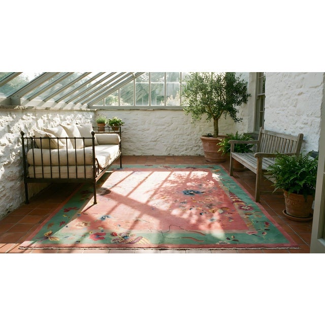 1920s Chinese Art Deco Carpet ( 8' x 9'6'' - 245 x 290 ) For Sale - Image 15 of 15