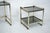 Nesting Side Tables in Gilded Aluminum and Glass, Italy, 1970s, Set of 3 For Sale - Image 11 of 13