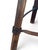 Brutalist Vintage Brutalist Hand-Carved Wood Tripod Bar Stool With Forged Iron Footrest For Sale - Image 3 of 8