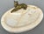 Antique French Marble and Brass Dog Display Tray For Sale - Image 11 of 14
