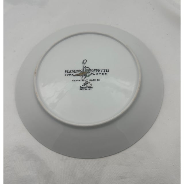 1960s Mid-Century Modern Piero Fornasetti Coquille Crocodile Recipe Plate for Fleming Joffe For Sale In Naples, FL - Image 6 of 8