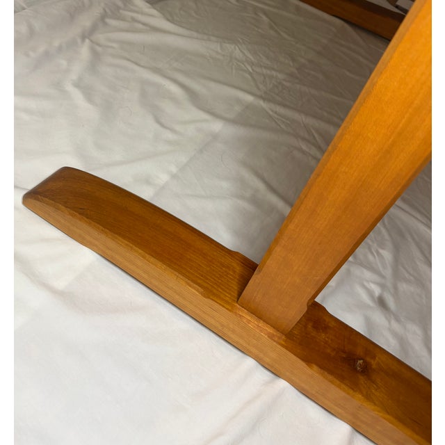 Cinnamon Vintage Thos Moser Cherry Trestle Table For Sale - Image 8 of 10