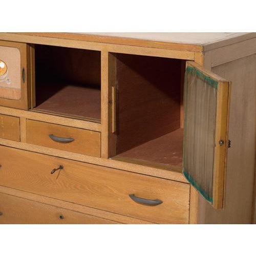 Showa Japanese Oak Storage Cabinet For Sale - Image 12 of 16