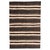 Taurus Collection Striped Brown, White, Grey, Goat Hair Rug by Doris Leslie Blau For Sale